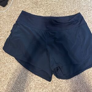 Navy Lululemon speed up shorts